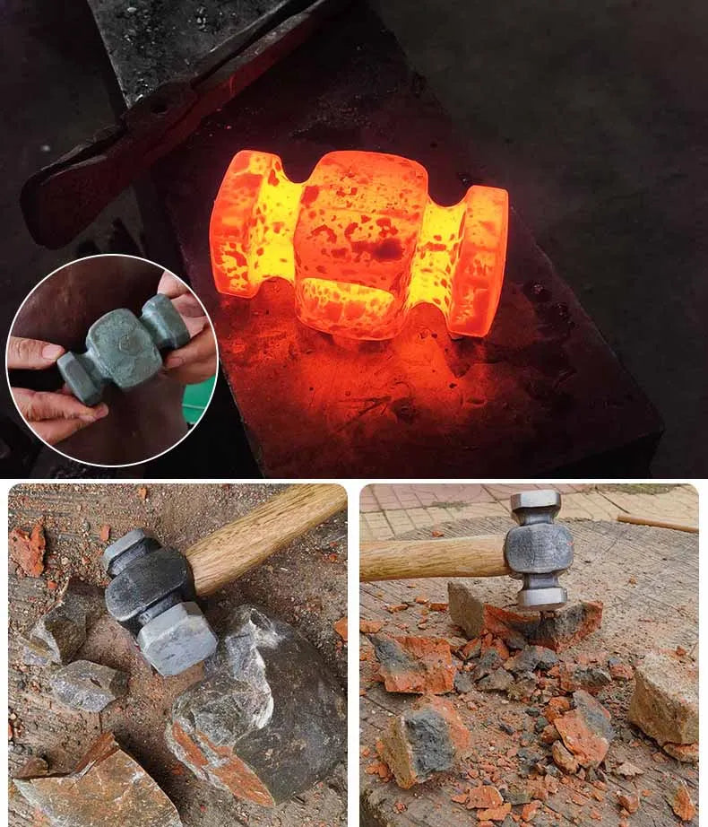 Accessories for Hand-forged Tools with Wooden Handles for Household Use Portable Woodworking Professional Hand Tools Hammers
