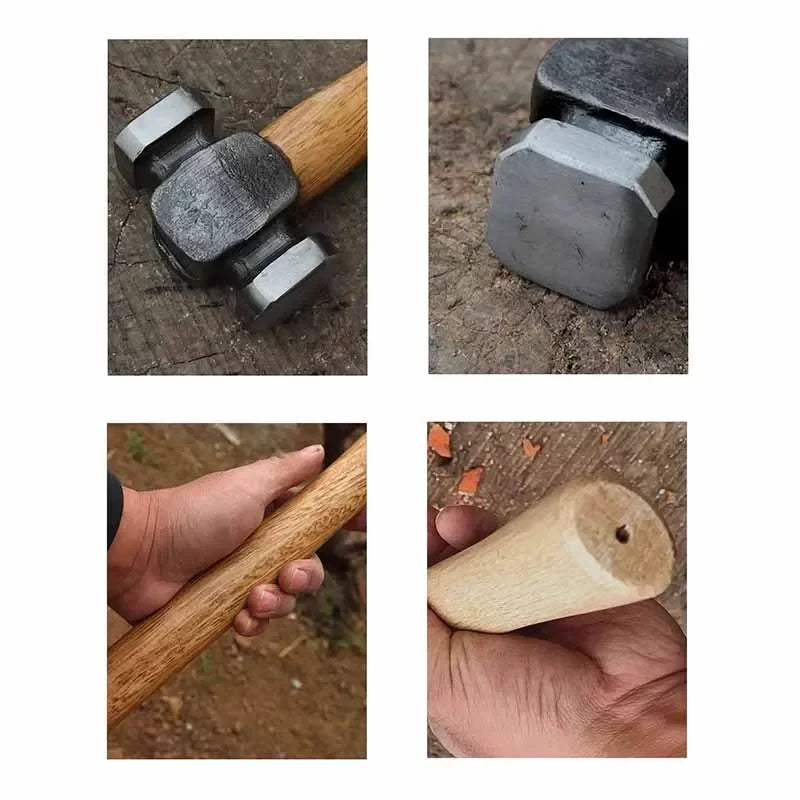 Accessories for Hand-forged Tools with Wooden Handles for Household Use Portable Woodworking Professional Hand Tools Hammers