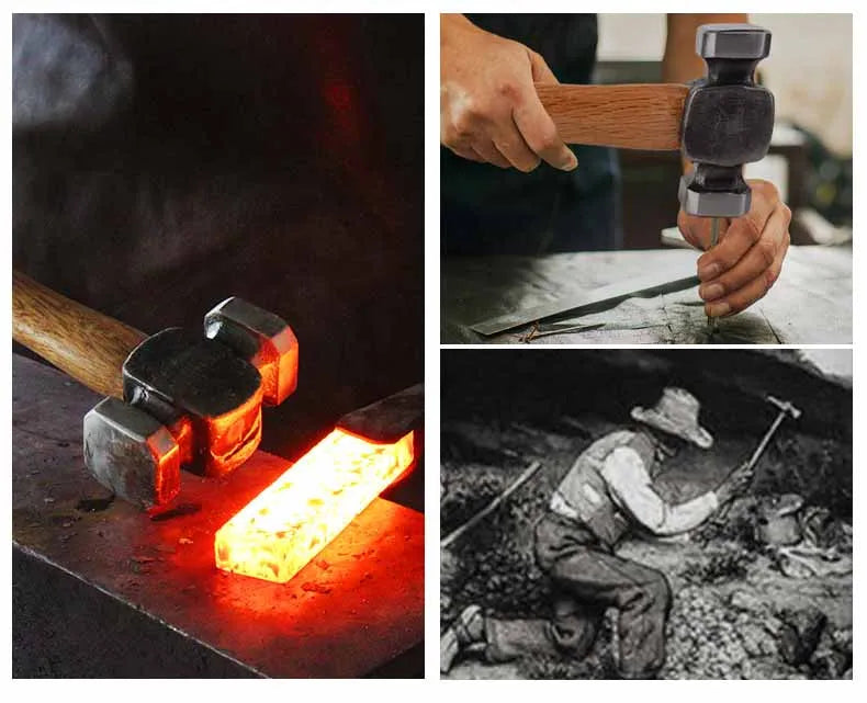 Accessories for Hand-forged Tools with Wooden Handles for Household Use Portable Woodworking Professional Hand Tools Hammers