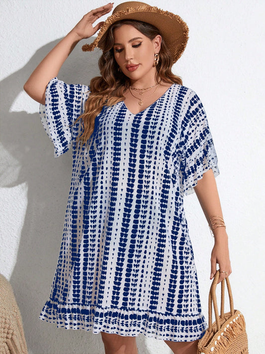 Saída de Praia Tye Day com Babado