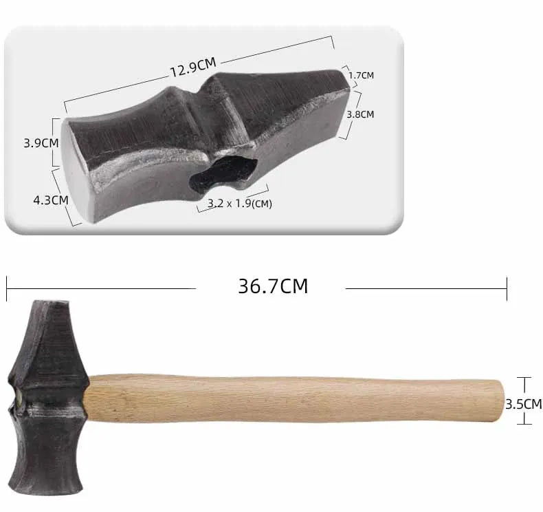 Accessories for Hand-forged Tools with Wooden Handles for Household Use Portable Woodworking Professional Hand Tools Hammers