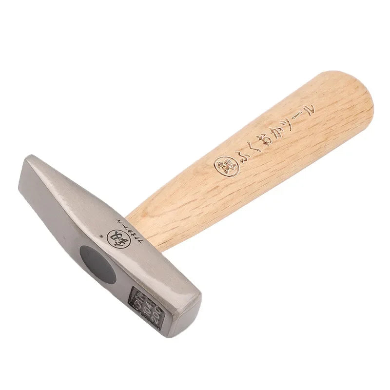 Fitter Hammer Polished Solid Wood Short Handle Iron Hammer Round And Flat Head Small Hammer Schoolwork Manual Hardware Tool