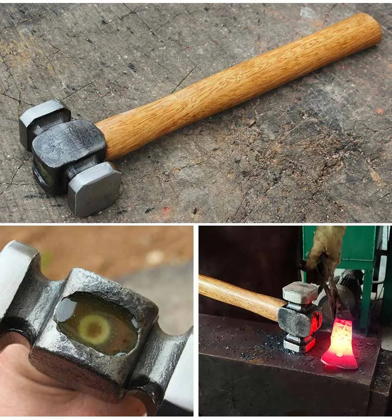 Accessories for Hand-forged Tools with Wooden Handles for Household Use Portable Woodworking Professional Hand Tools Hammers