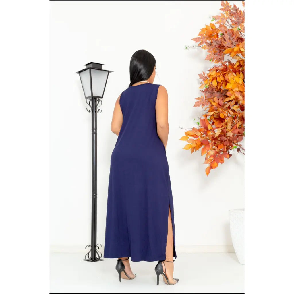 Vestido Soltinho Longo Confy Com Fenda