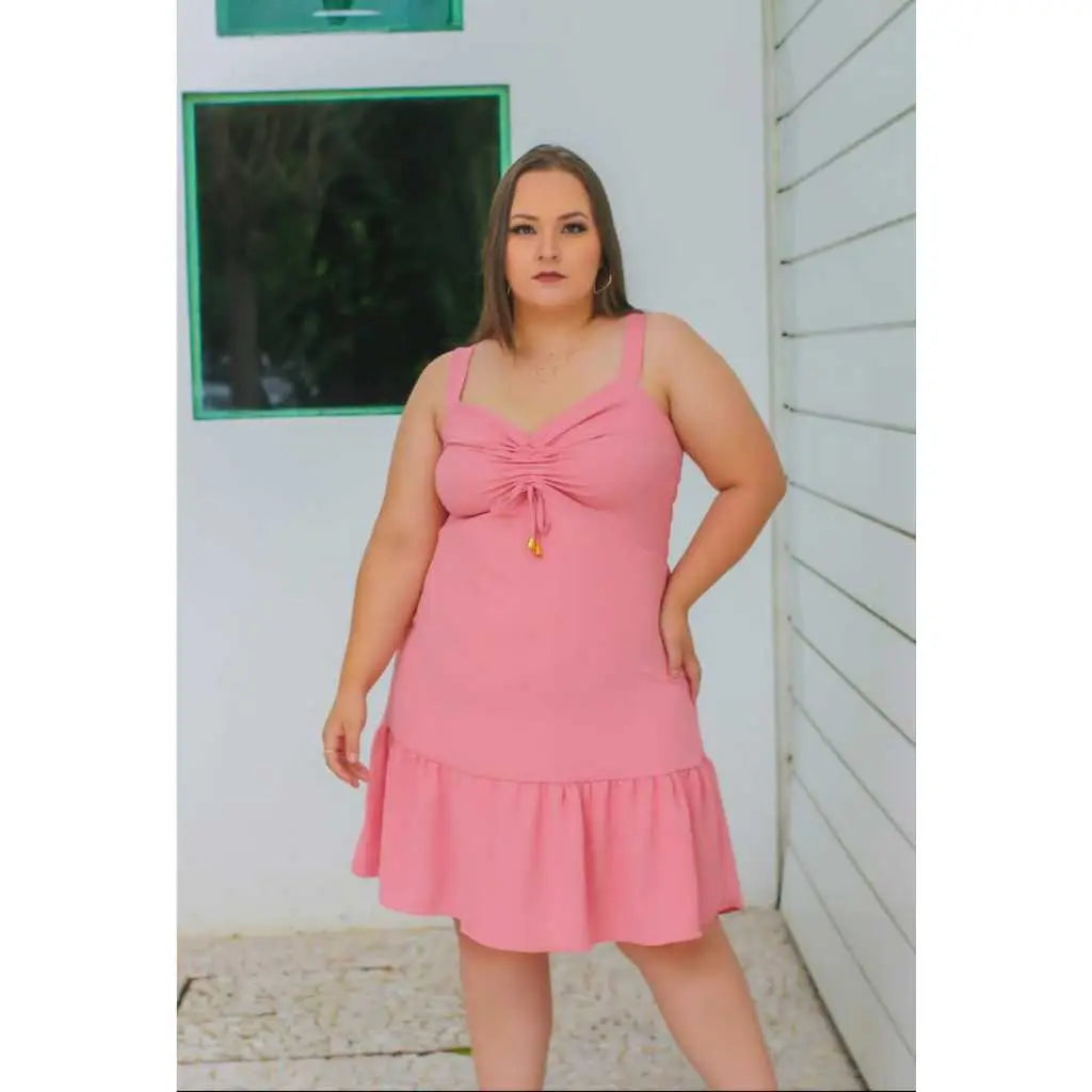 Vestido de Alças Grossas Verão