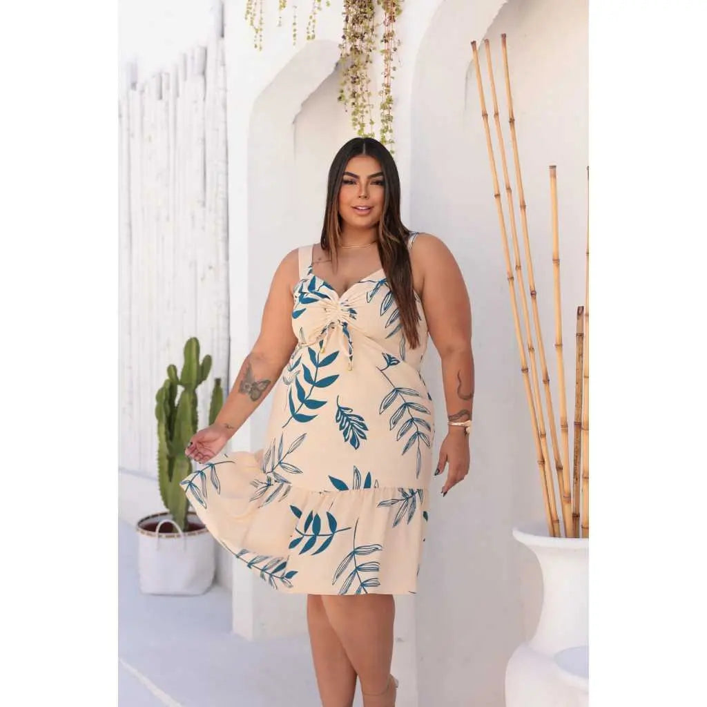 Vestido de Alças Grossas Verão