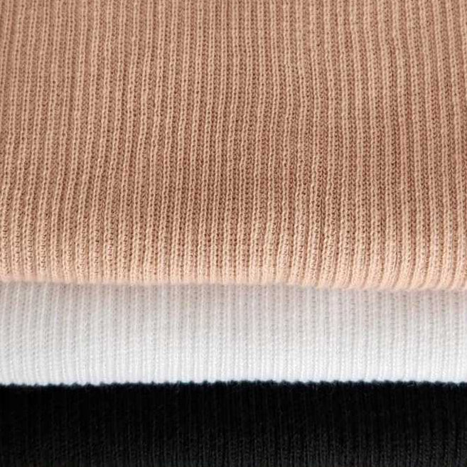 Kit Plus Size 3 Peças Tricot Gola Alta Canelado