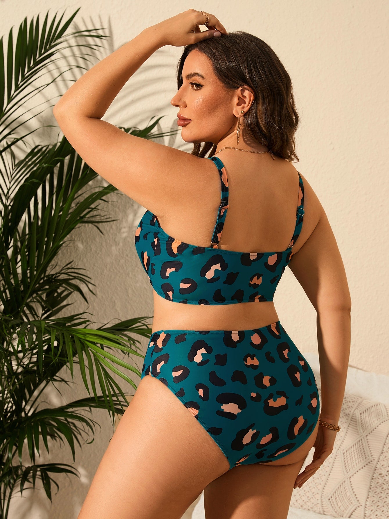 Biquíni Estampa Leopardo Plus Size