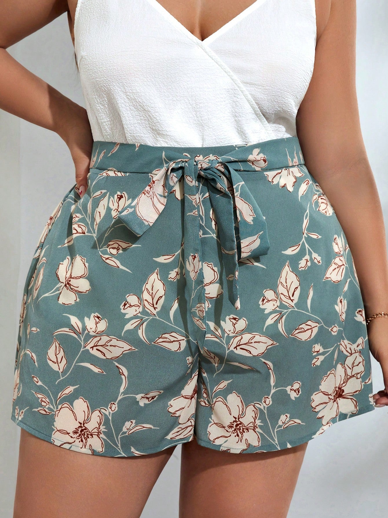 Short Floral Plus Size