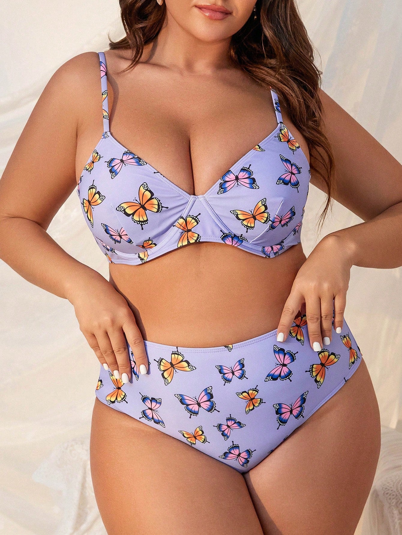 Biquíni Borboleta Plus Size + Ganhe Sainha de Praia