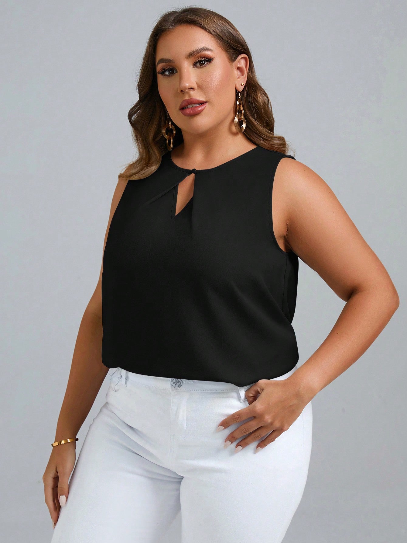 Blusa Decote Especial Plus Size