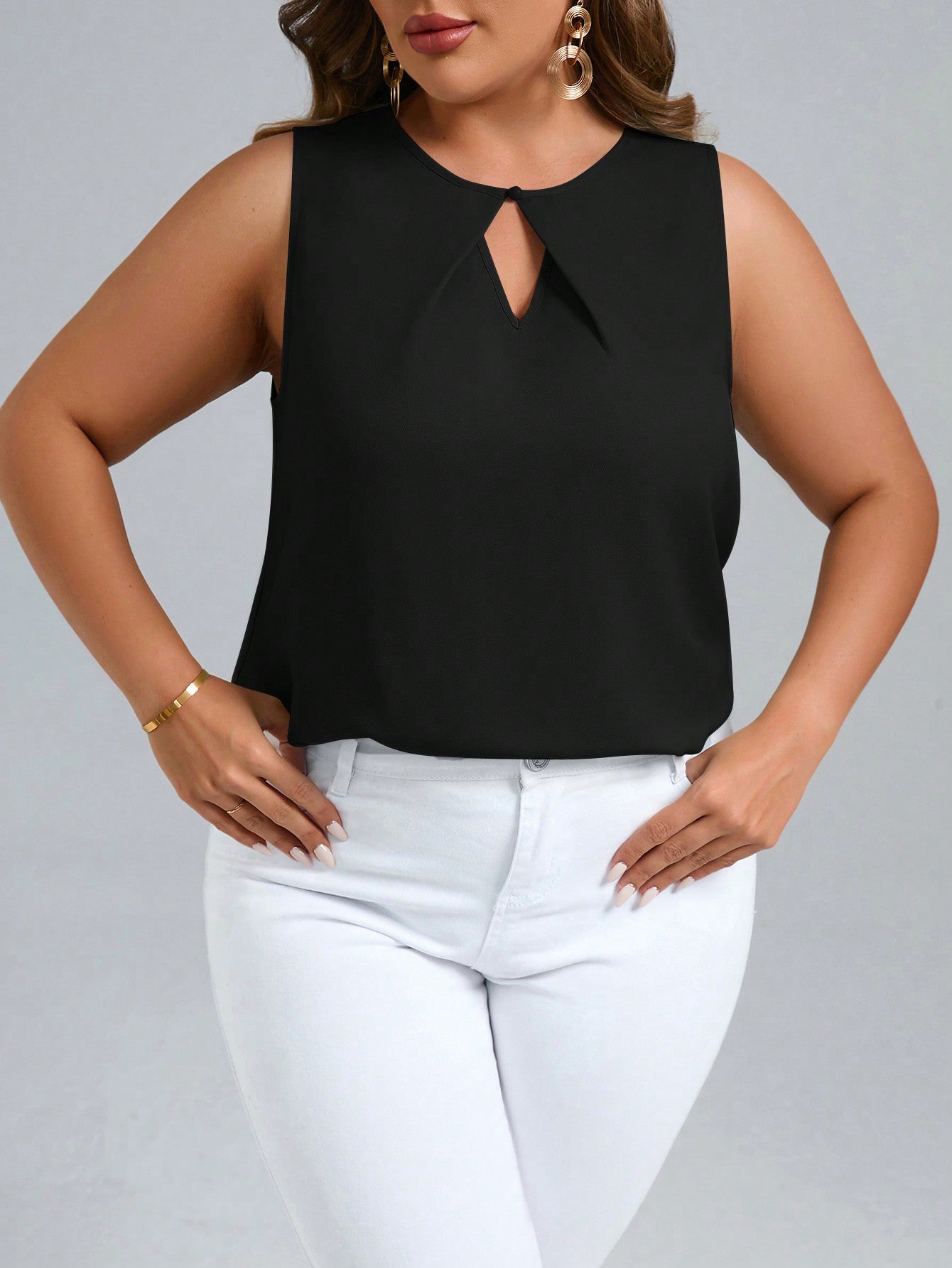 Blusa Decote Especial Plus Size